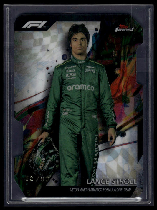 2024 Topps Finest Formula 1 #12 Lance Stroll Refractors Die Cut #/99