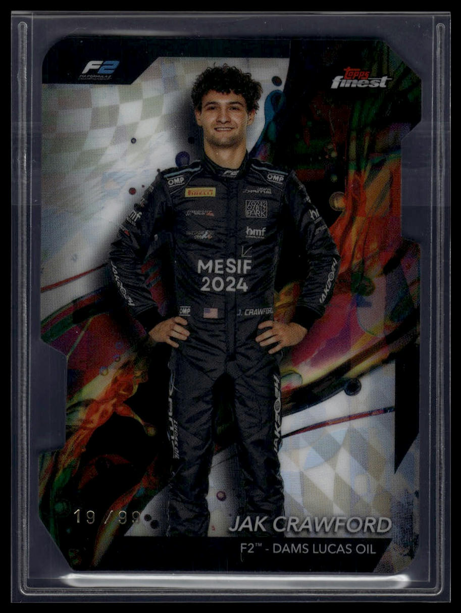 2024 Topps Finest Formula 1 #33 Jak Crawford Refractors Die Cut #/99