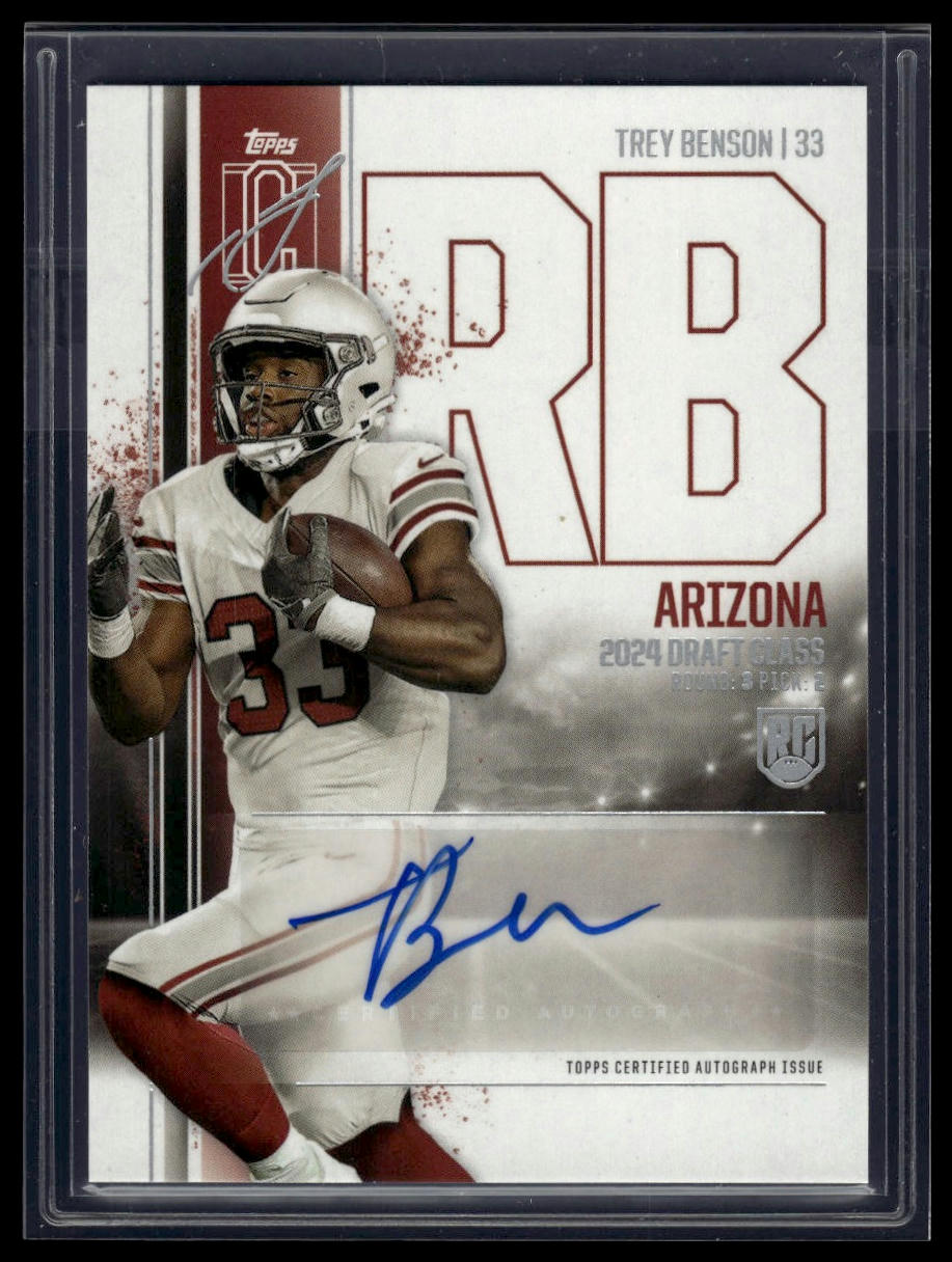 2024 Topps Signature Class #RCA-TB Trey Benson Rookie Class Auto Variation