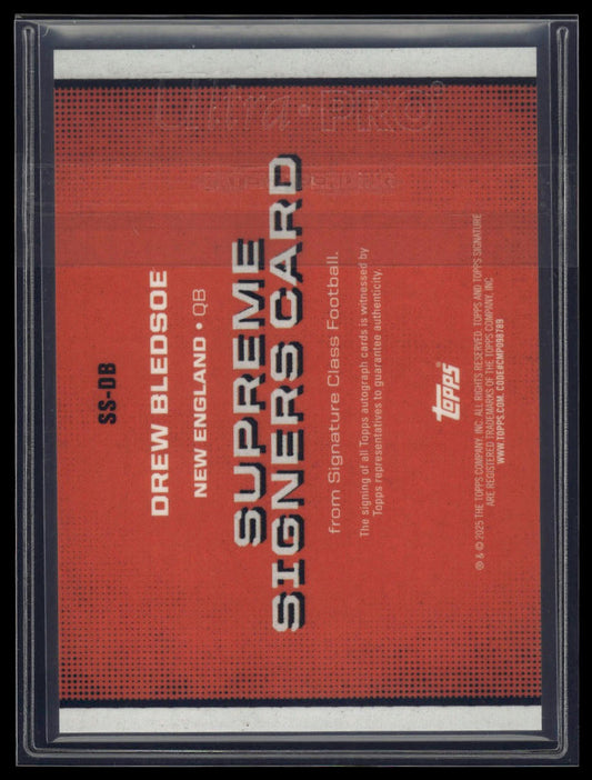 2024 Topps Signature Class #SS-DB Drew Bledsoe Supreme Signers