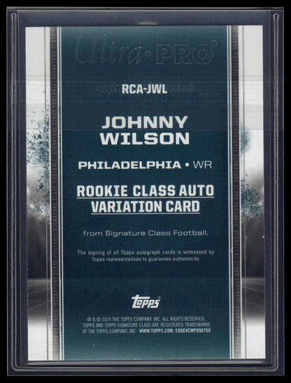 2024 Topps Signature Class #RCA-JWL Johnny Wilson Auto Variation Red #/25