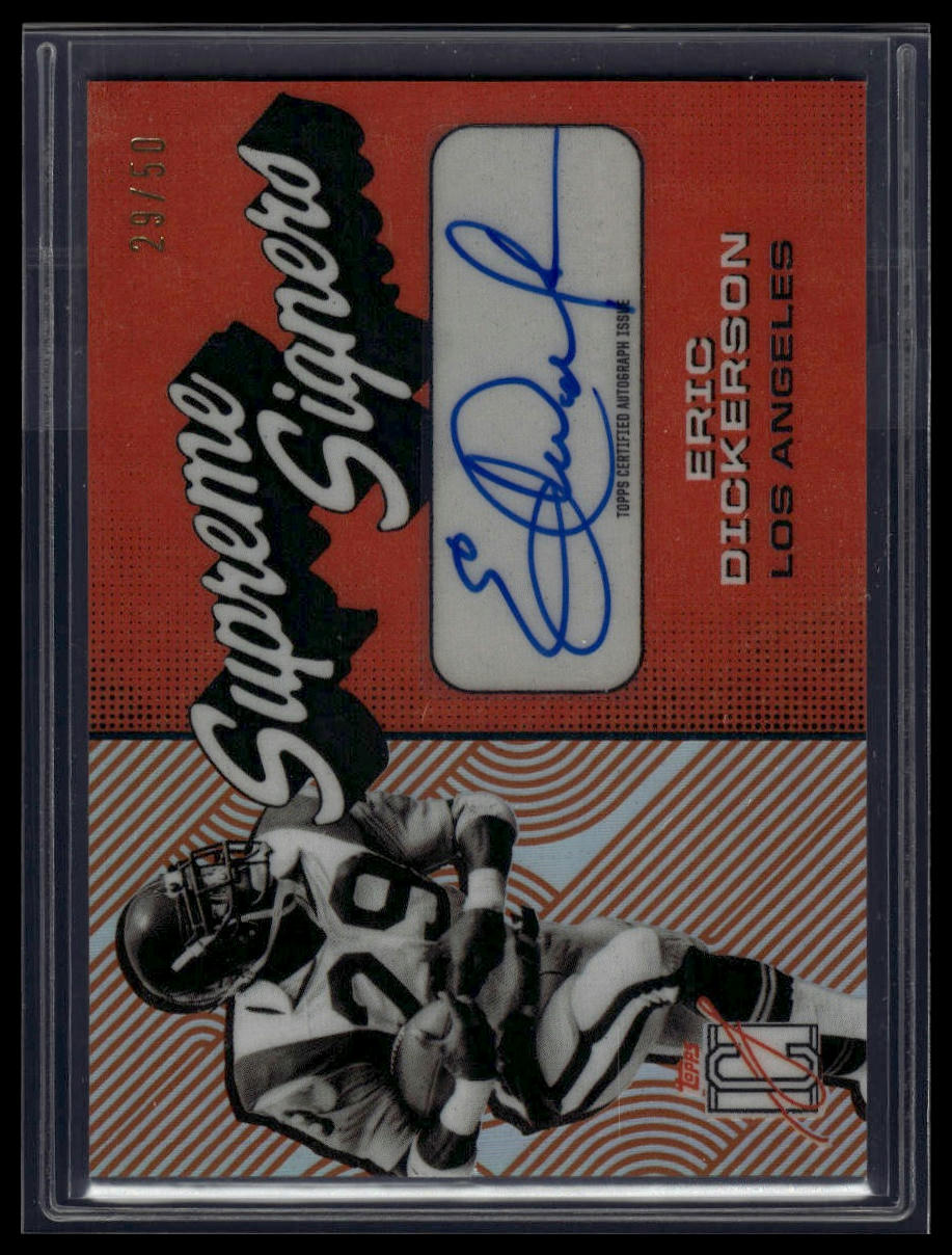 2024 Topps Signature Class #SS-ED Eric Dickerson Supreme Signers Orange /50
