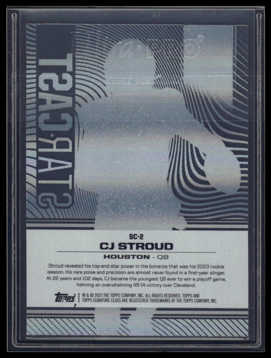 2024 Topps Signature Class #SC-2 CJ Stroud Star Cast