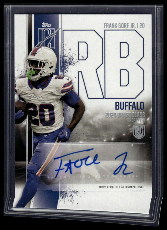 2024 Topps Signature Class #RCA-FG Frank Gore Jr. Rookie Class Auto Variation