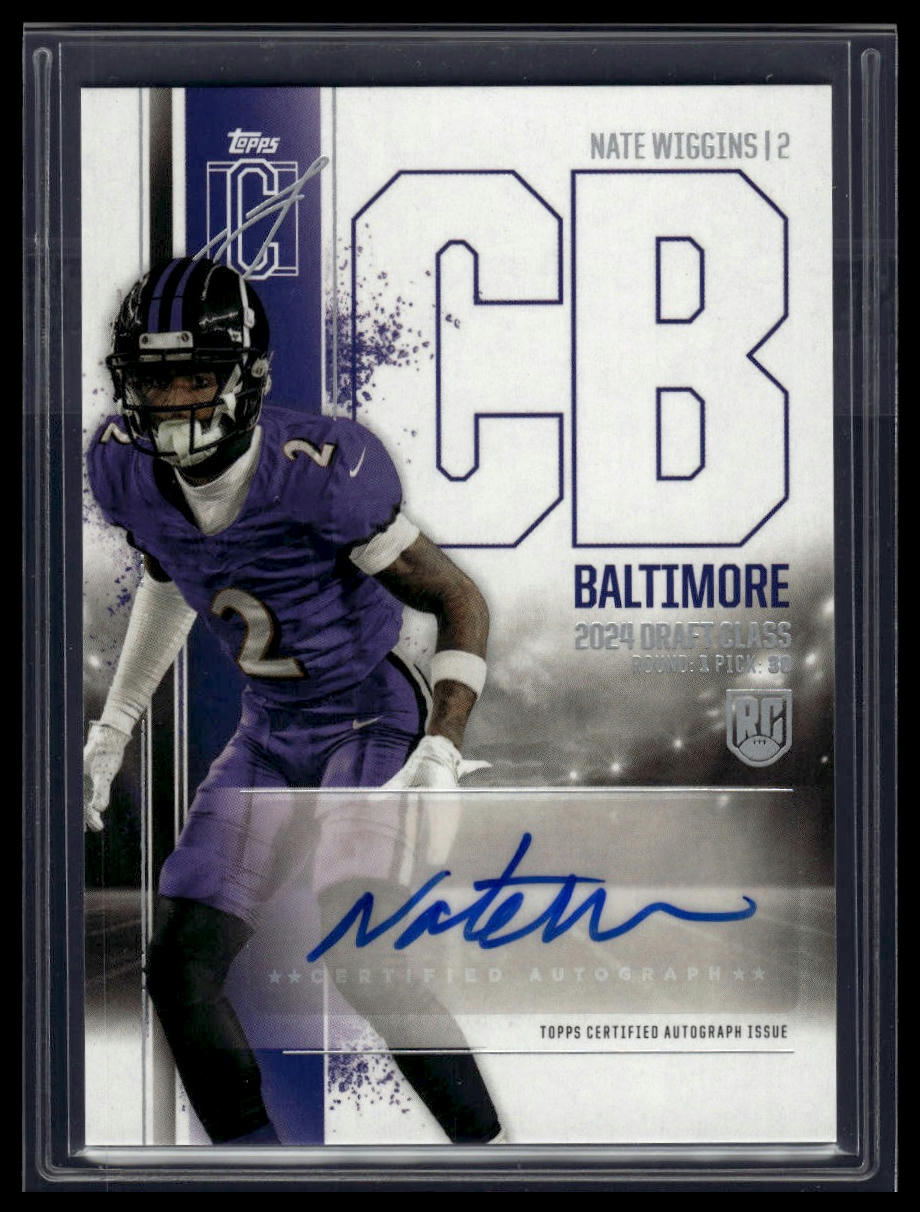 2024 Topps Signature Class #RCA-NW Nate Wiggins Rookie Class Auto Variation