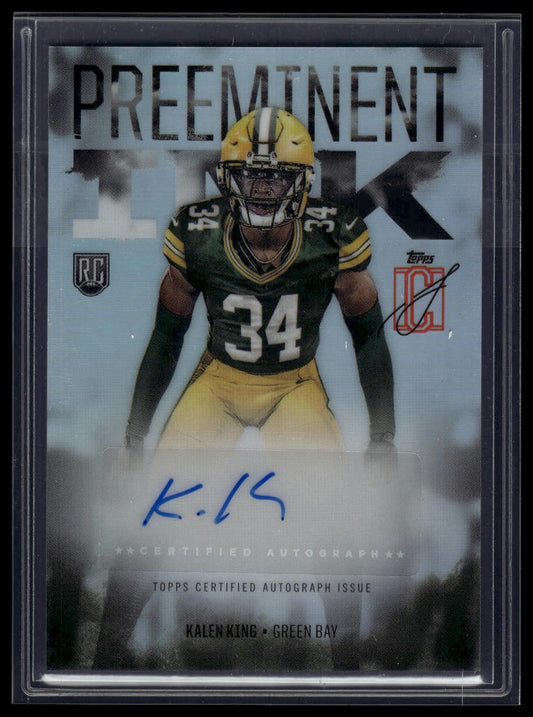 2024 Topps Signature Class #PI-KK Kalen King Preeminent Ink Autographs
