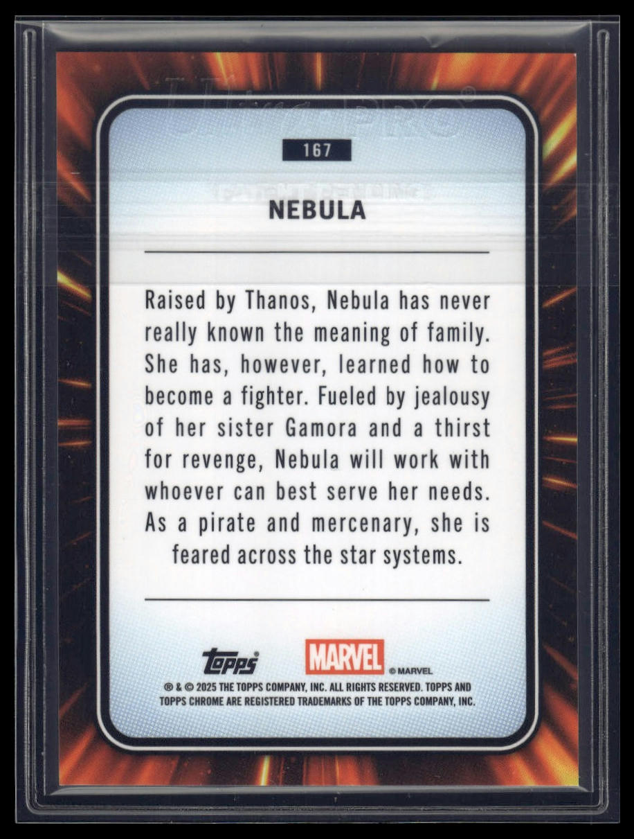 2025 Topps Chrome Marvel #167 Nebula Blue