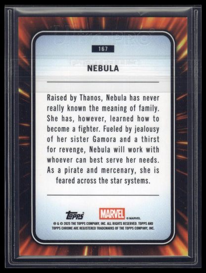 2025 Topps Chrome Marvel #167 Nebula Blue