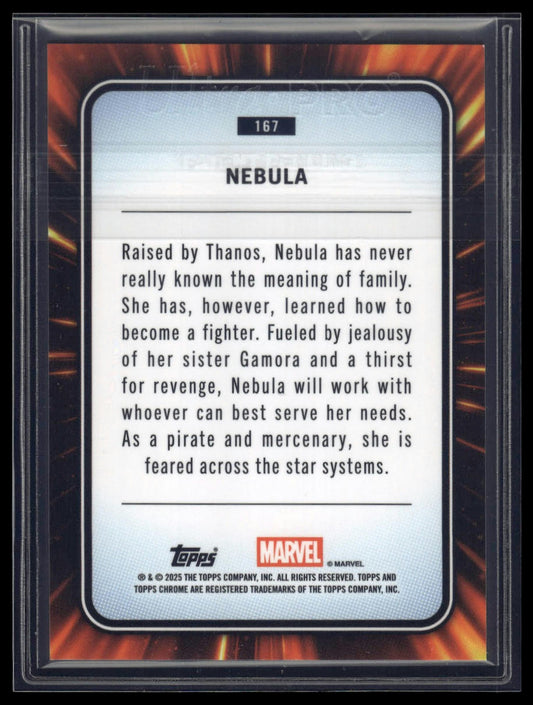 2025 Topps Chrome Marvel #167 Nebula Blue