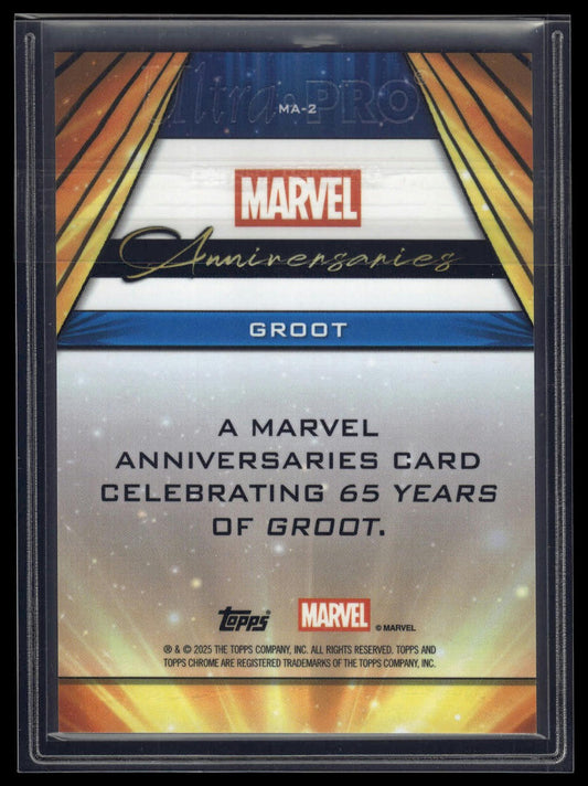 2025 Topps Chrome Marvel #MA-2 Groot Marvel Anniversaries