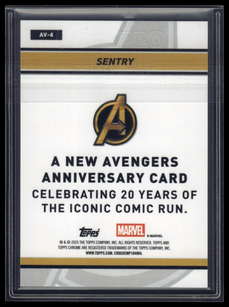 2025 Topps Chrome Marvel #AV-4 Sentry The New Avengers 20th Anniversary