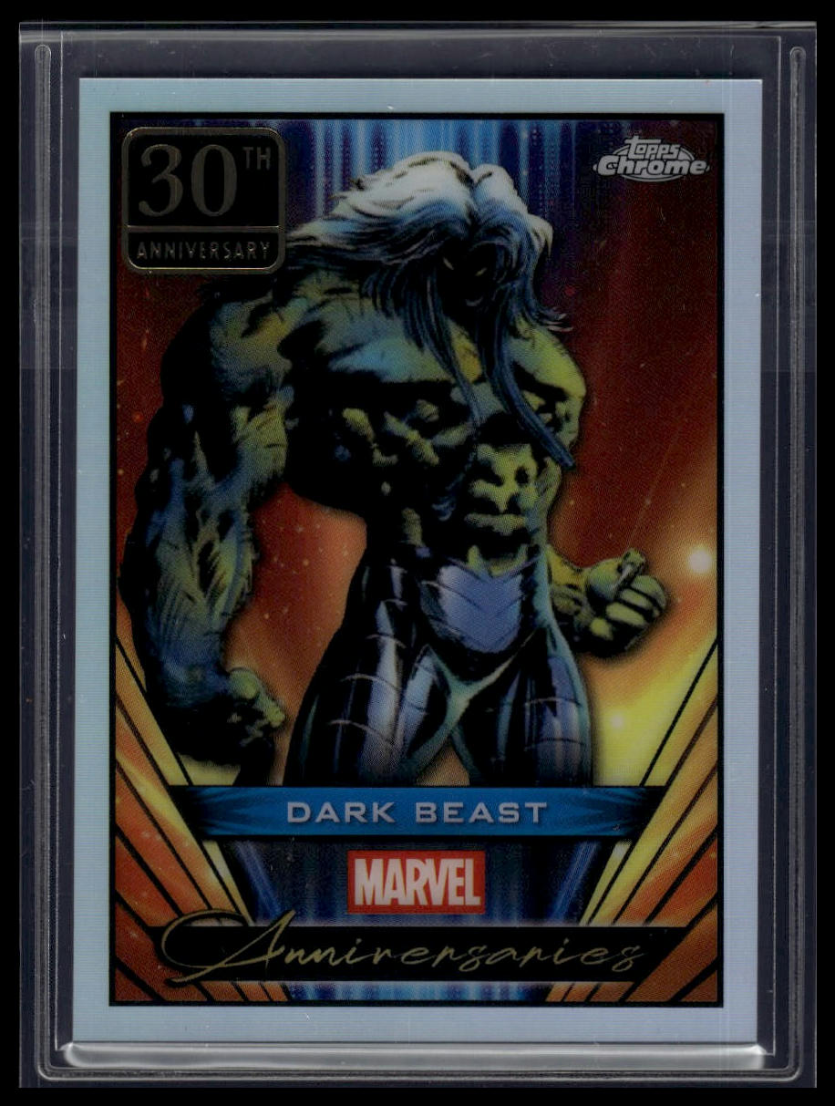 2025 Topps Chrome Marvel #MA-19 Dark Beast Marvel Anniversaries Black
