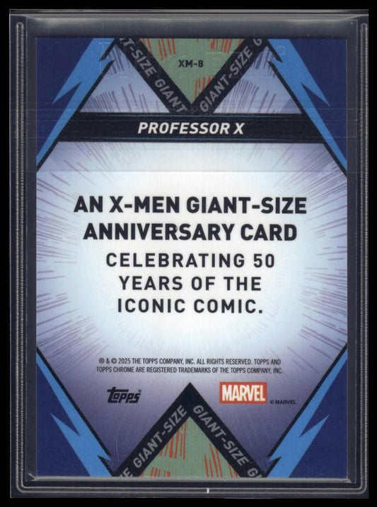 2025 Topps Chrome Marvel #XM-8 Professor X X-Men Giant Size 50th Anniversary