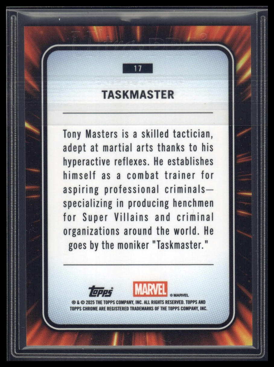 2025 Topps Chrome Marvel #17 Taskmaster Spider Web