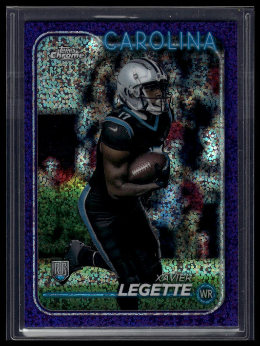 2024 Topps Chrome #211 Xavier Legette Purple Refractor #/275