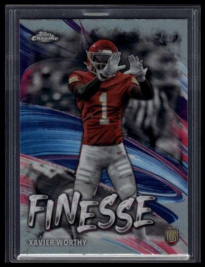 2024 Topps Chrome #F-7 Xavier Worthy Finesse
