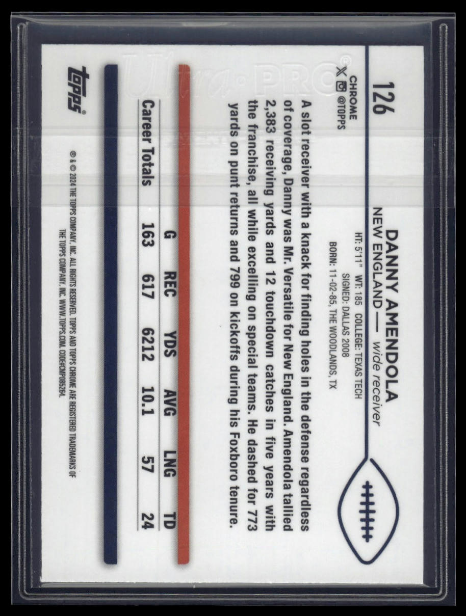 2024 Topps Chrome #126 Danny Amendola Negative Refractor