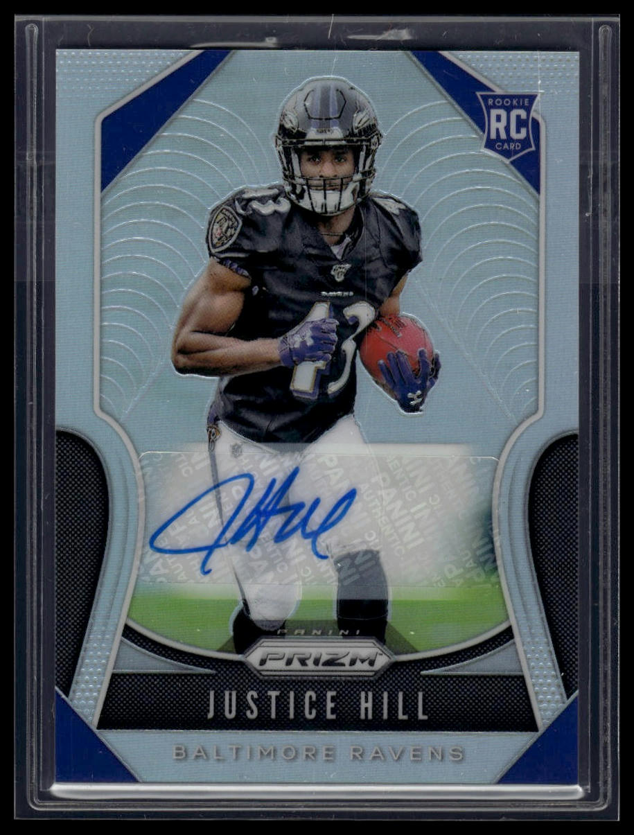 2019 Panini Prizm #328 Justice Hill Rookie Autographs