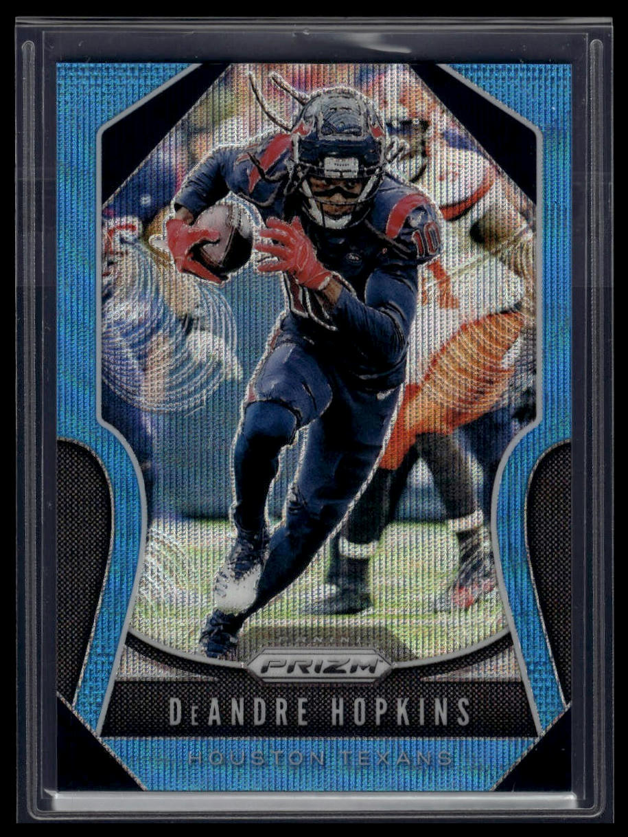 2019 Panini Prizm #132 DeAndre Hopkins Blue Wave #/199