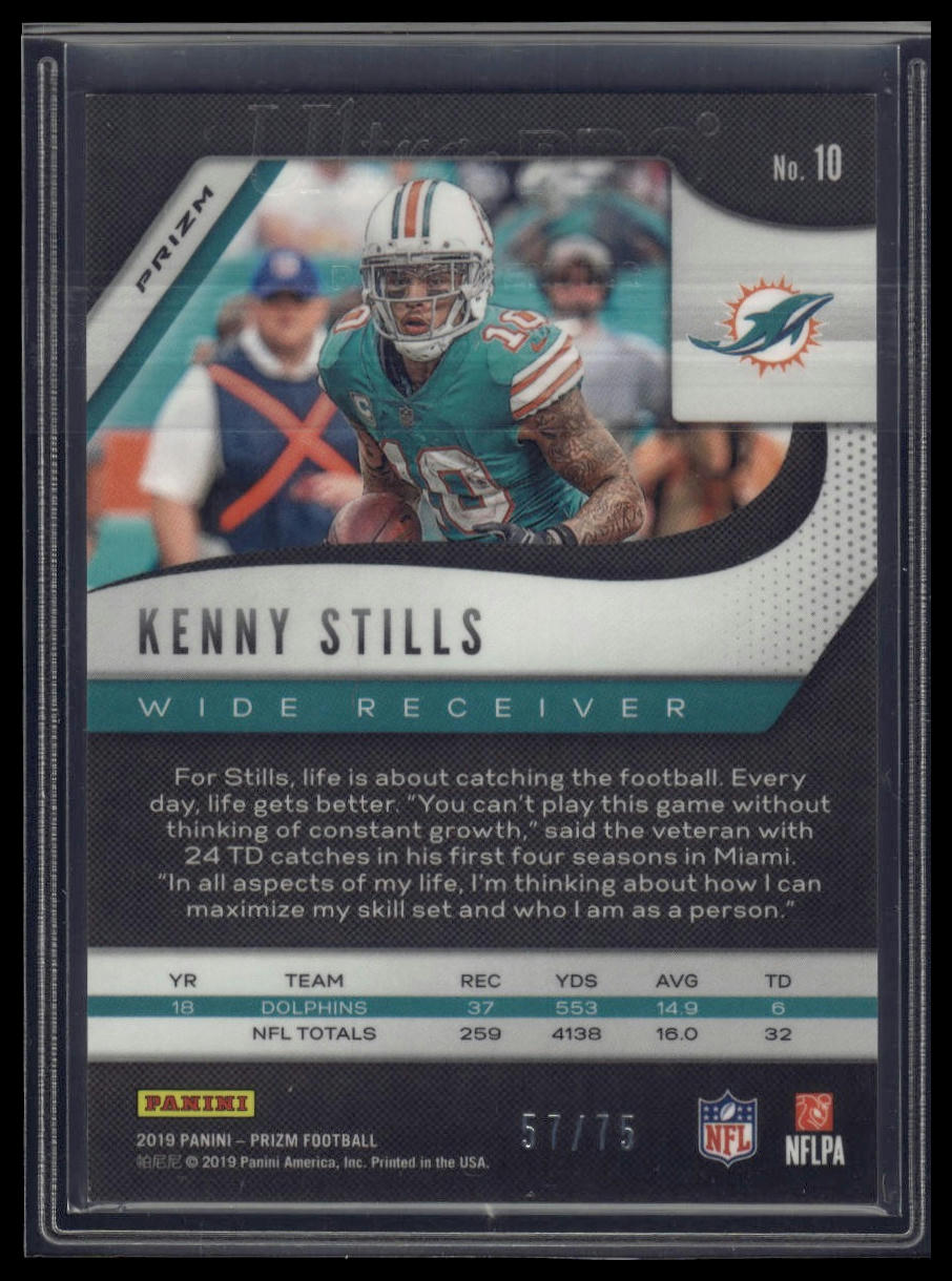 2019 Panini Prizm #10 Kenny Stills Green Scope #/75