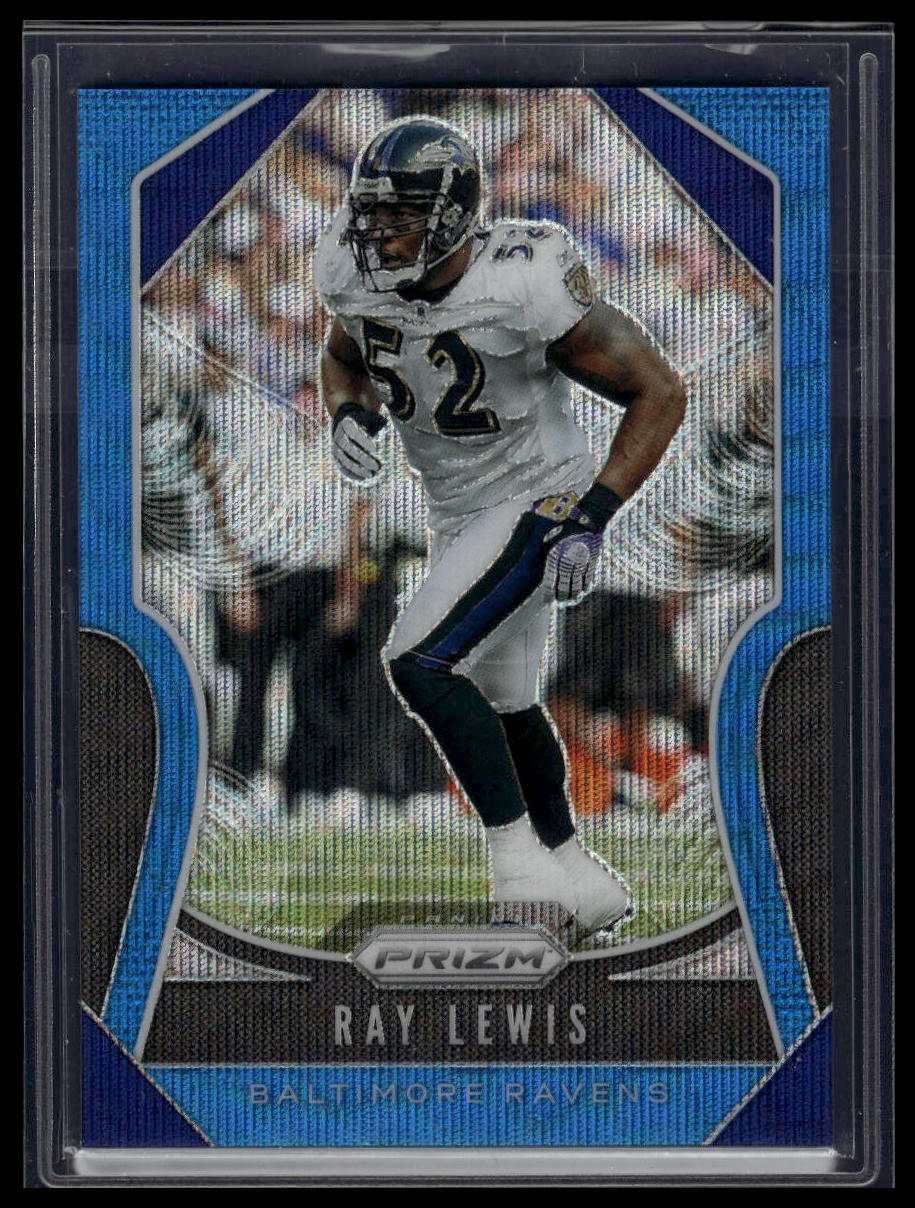 2019 Panini Prizm #273 Ray Lewis Blue Wave #/199