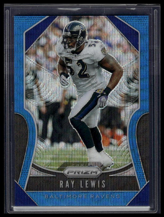 2019 Panini Prizm #273 Ray Lewis Blue Wave #/199