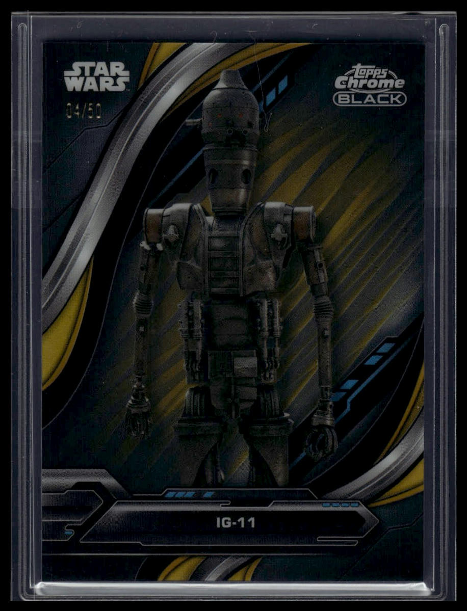 2024 Topps Chrome Black Star Wars #20 IG-11 Gold Refractor