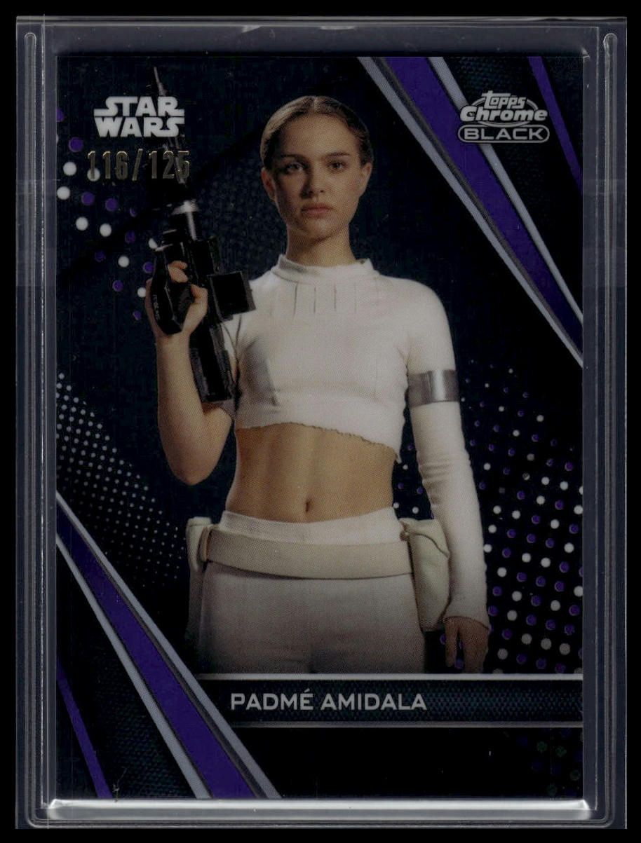2023 Topps Chrome Black Star Wars #44 Padmé Amidala Purple