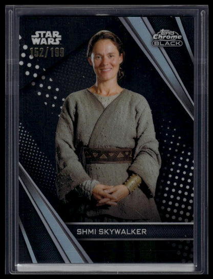 2023 Topps Chrome Black Star Wars #28 Shmi Skywalker Refractor