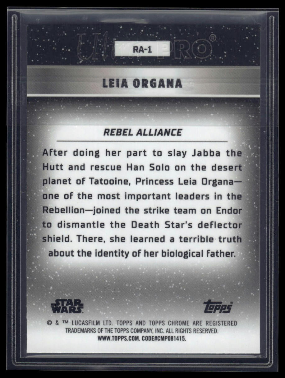 2024 Topps Chrome Star Wars #RA-1 Leia Organa The Galactic Civil War