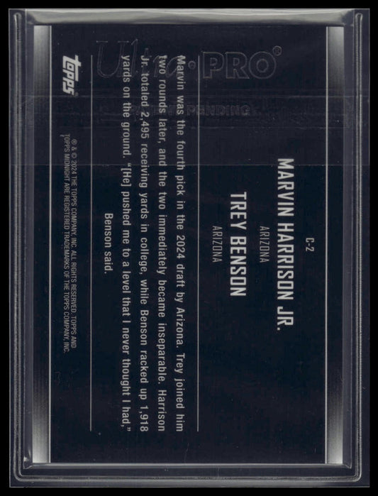 2024 Topps Midnight #C-2 Benson / Harrison Jr. SN3 Constellations Witching Hour