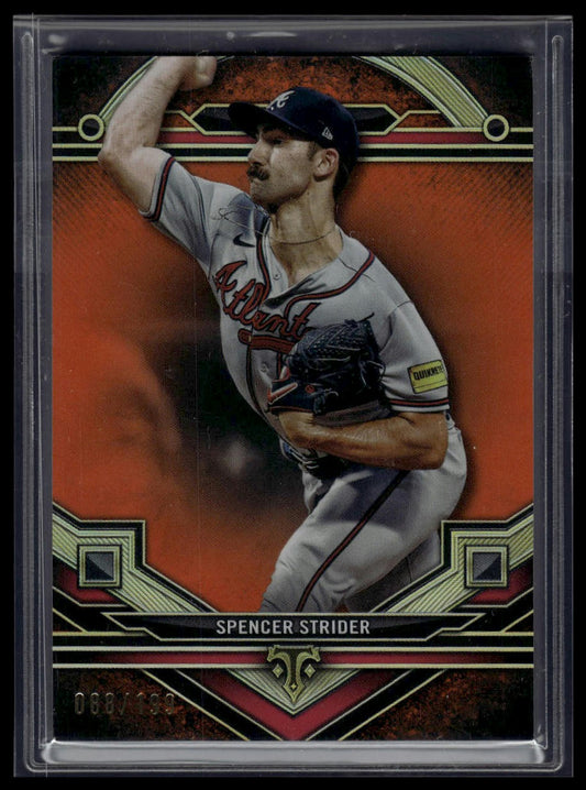 2024 Topps Triple Threads #88 Spencer Strider Amber #/199