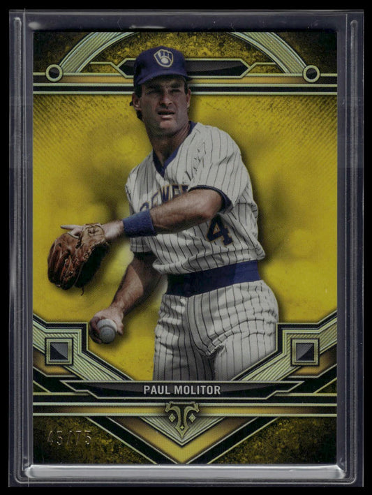 2024 Topps Triple Threads #116 Paul Molitor Citrine #/75
