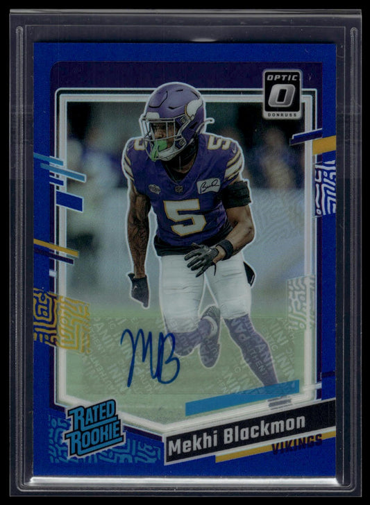2023 Donruss Optic #272 Mekhi Blackmon Rated Rookies Autographs Blue #/99
