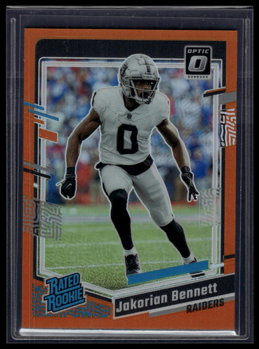 2023 Donruss Optic #259 Jakorian Bennett Orange #/249