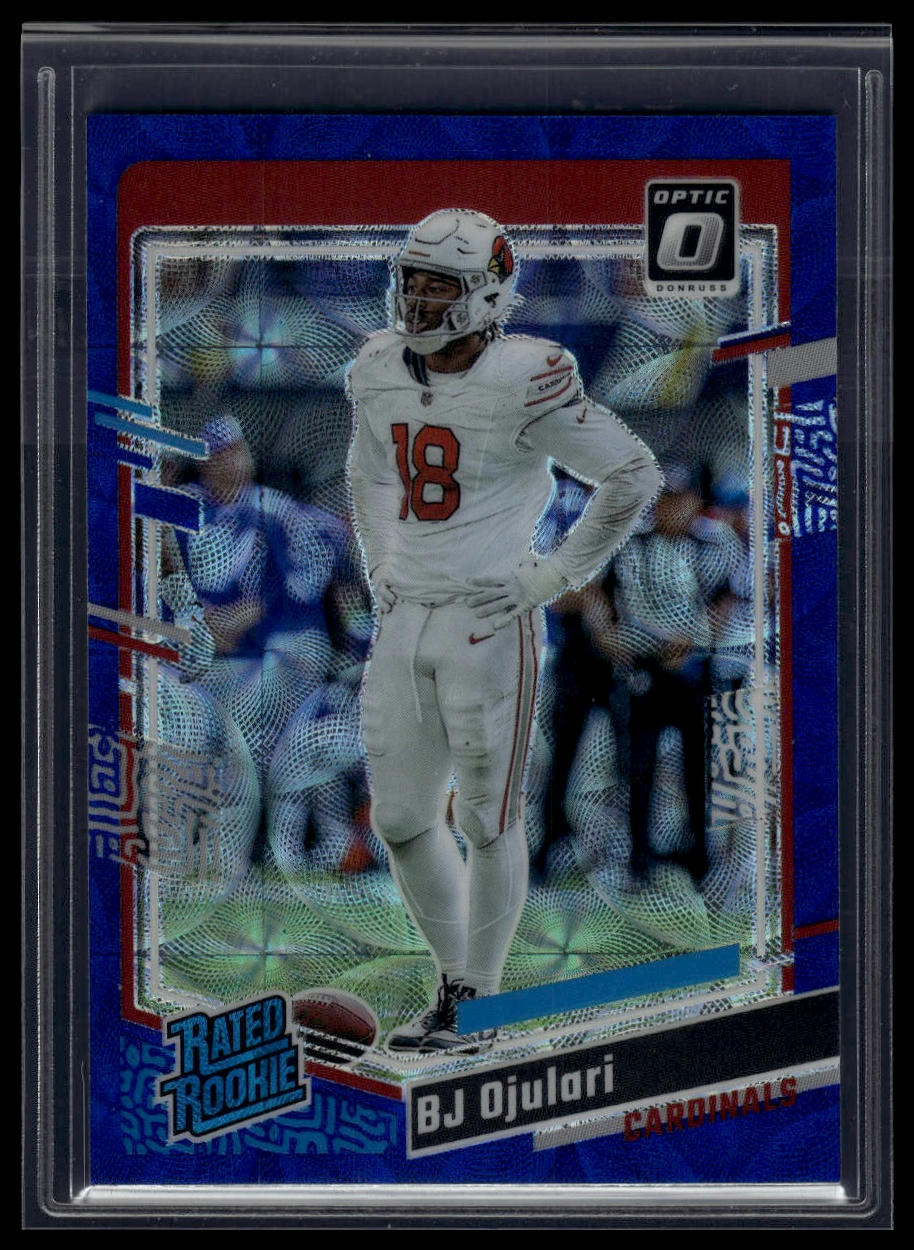 2023 Donruss Optic #201 BJ Ojulari Blue Hyper
