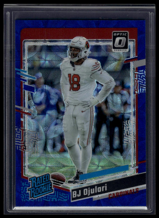 2023 Donruss Optic #201 BJ Ojulari Blue Hyper