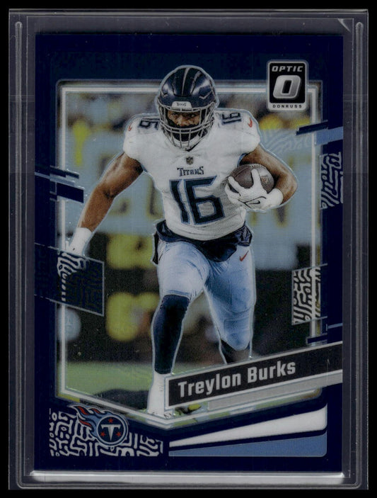 2023 Donruss Optic #194 Treylon Burks Purple #/50