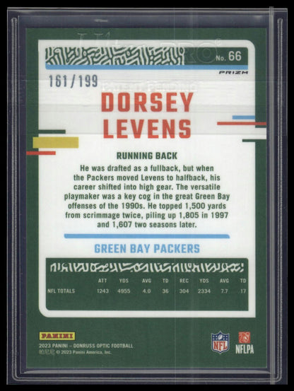 2023 Donruss Optic #66 Dorsey Levens Blue #/199