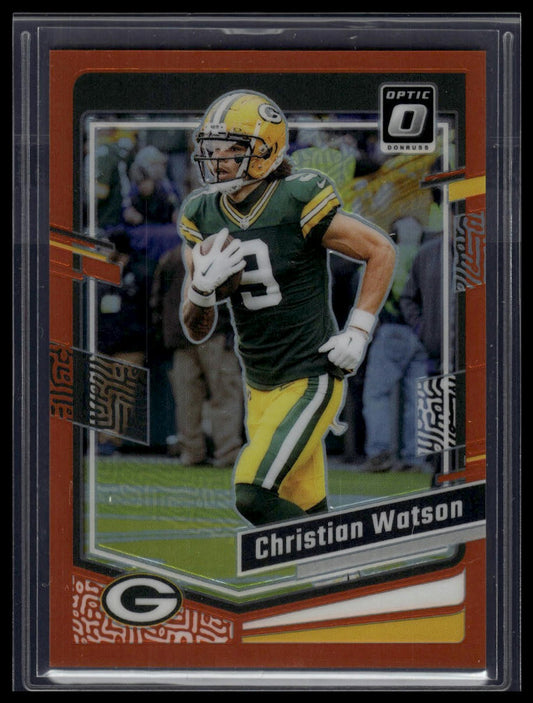 2023 Donruss Optic #65 Christian Watson Orange #/249