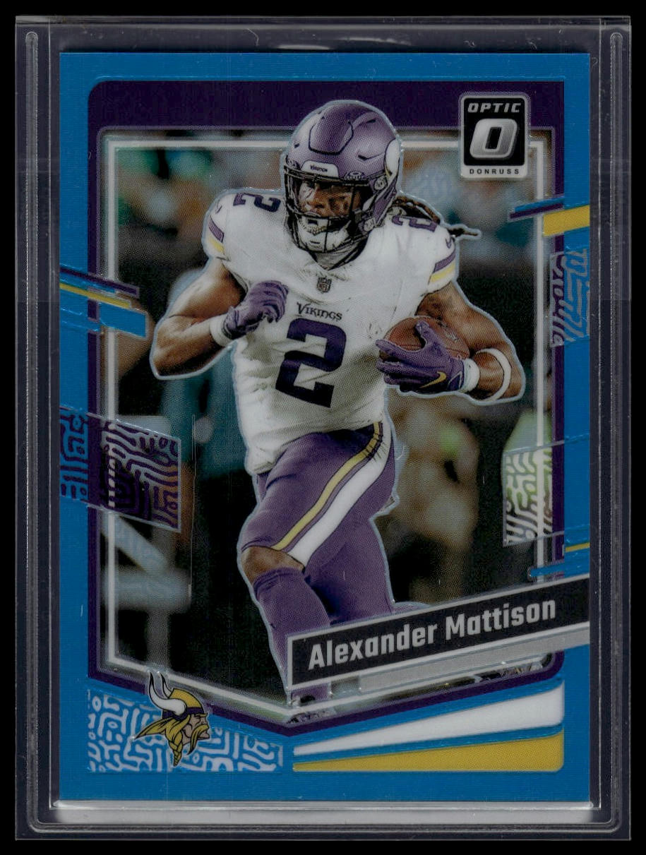 2023 Donruss Optic #121 Alexander Mattison Aqua #/299