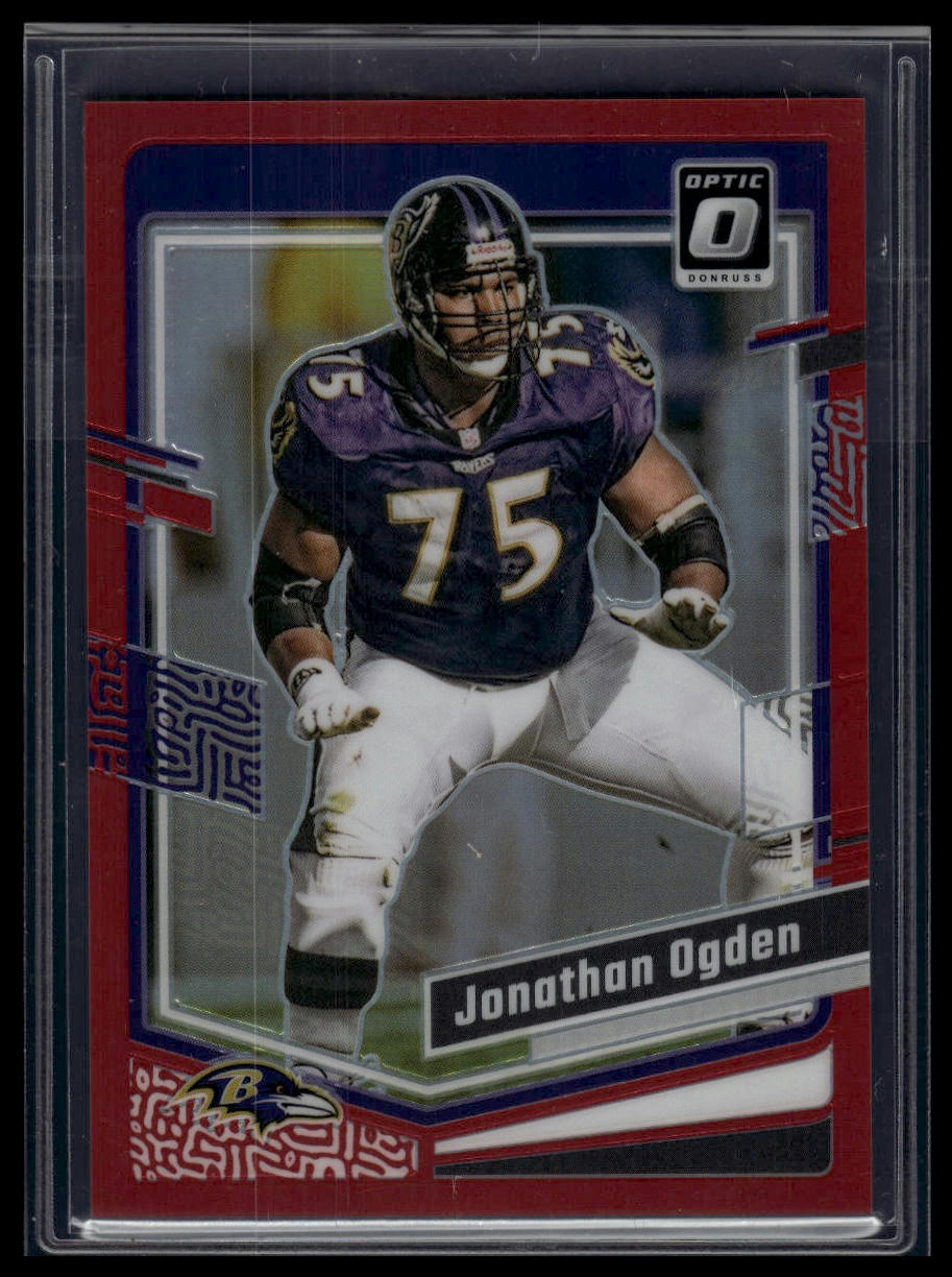 2023 Donruss Optic #13 Jonathan Ogden Red #/99