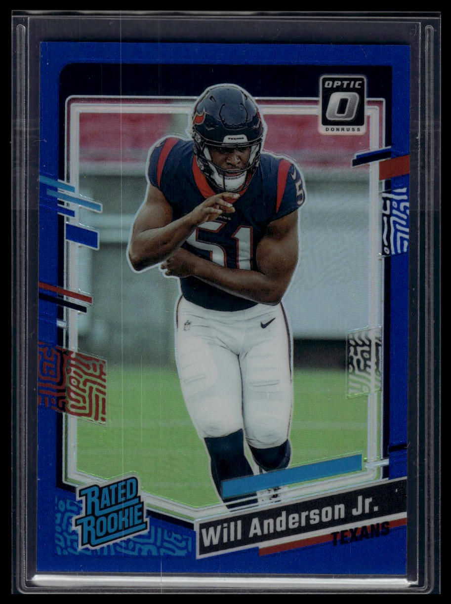 2023 Donruss Optic #246 Will Anderson Jr. Blue #/199