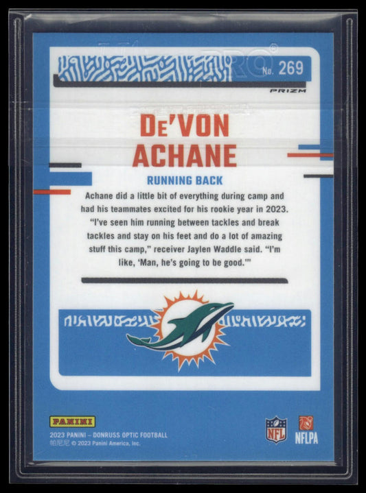 2023 Donruss Optic #269 De'Von Achane Red Mojo