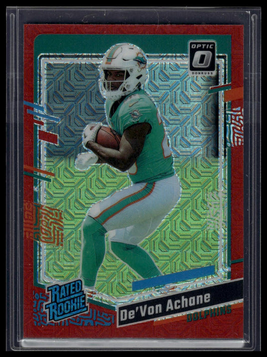 2023 Donruss Optic #269 De'Von Achane Red Mojo