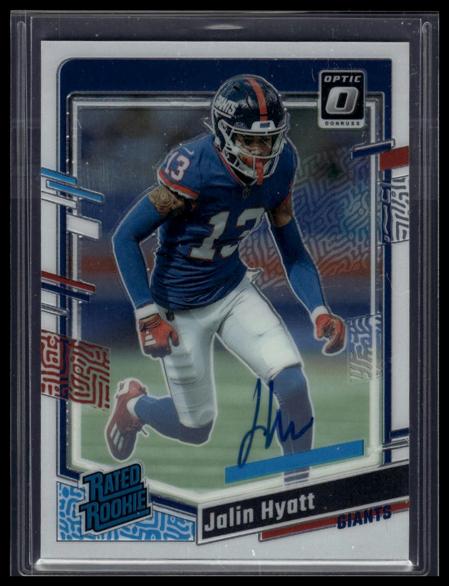 2023 Donruss Optic #279 Jalin Hyatt Rated Rookies RPS Autographs #/199