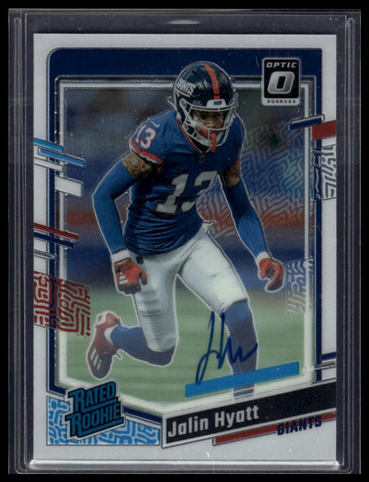 2023 Donruss Optic #279 Jalin Hyatt Rated Rookies RPS Autographs #/199