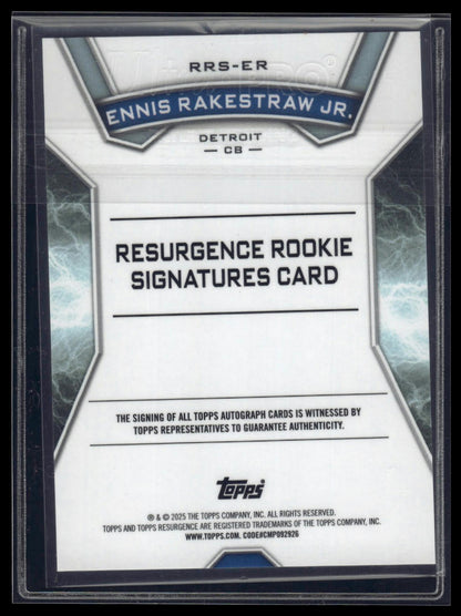 2024 Topps Resurgence #RRS-ER Ennis Rakestraw Jr. Resurgence Rookie Signatures