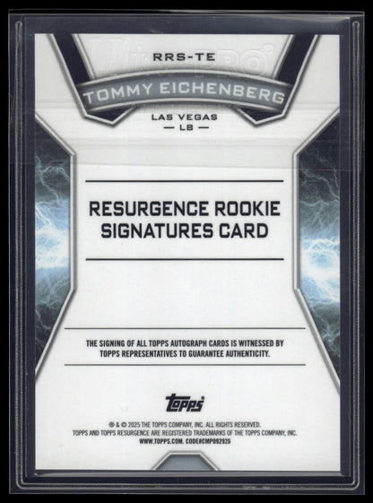 2024 Topps Resurgence #RRS-TE Tommy Eichenberg Resurgence Rookie Signatures