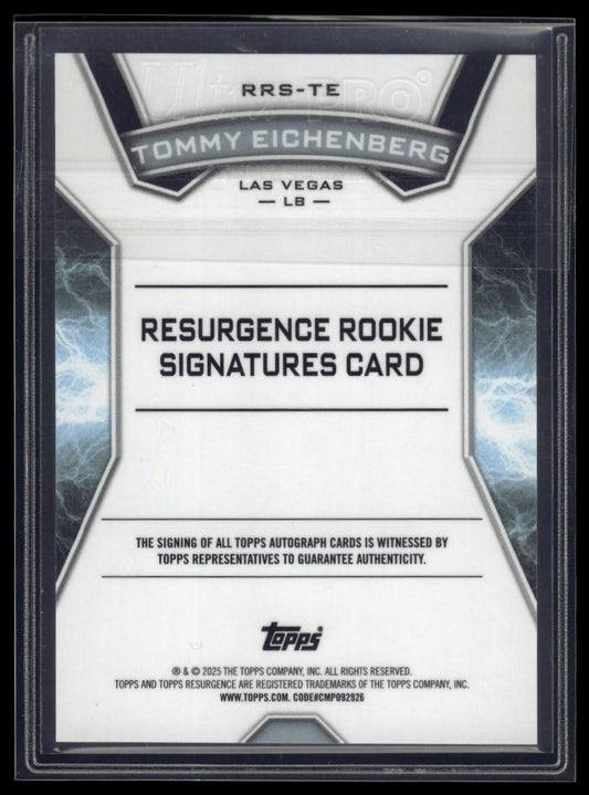 2024 Topps Resurgence #RRS-TE Tommy Eichenberg Resurgence Rookie Signatures